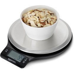 Báscula digital de cocina con pantalla LCD