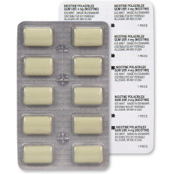 Amazon Basic Care - Goma de mascar de nicotina | Gomitas para ayuda a dejar de fumar