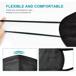 KN95 Máscaras faciales |  Con 5 capas de flitro