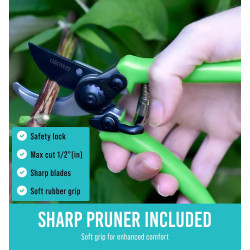 GROWIT - Herramientas de jardinería | Para tareas y mantenimiento de jardin