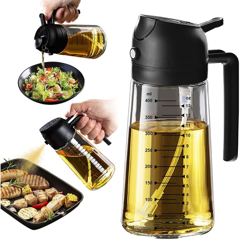 TrendPlain Pulverizador de aceite de oliva de vidrio TrendPlain Pulverizador de aceite de oliva de vidrio