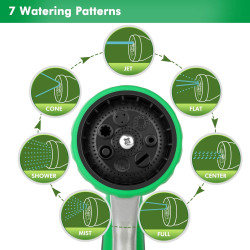 RESTMO Boquilla de manguera | Con 7 patrones de pulverizacion