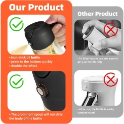 TrendPlain Pulverizador de aceite de oliva de vidrio
