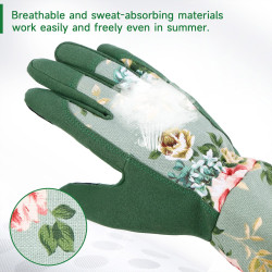 Guantes de jardinería | Transpirables y absorbentes de sudor
