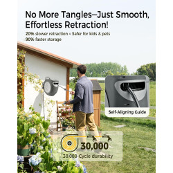 GLAHODEN Carrete de manguera | Resitencia a UV y montaje a la pared