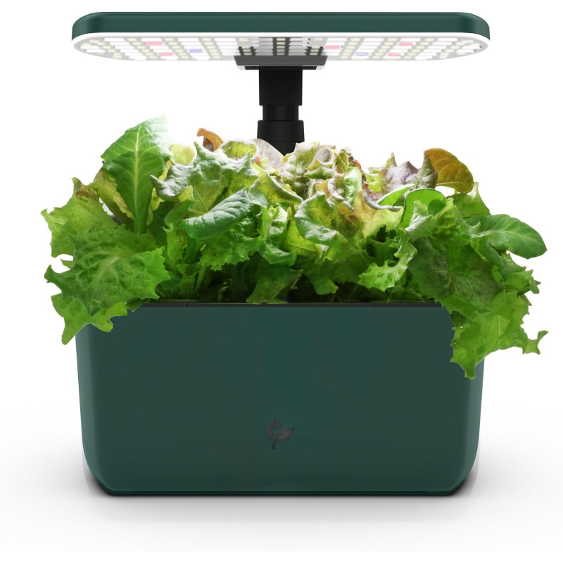 AeroGarden Harvest Lite, sistema hidropónico de jardín | Para interiores con luz LED de crecimiento