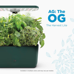 AeroGarden Harvest Lite, sistema hidropónico de jardín | Para interiores con luz LED de crecimiento