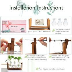 HUABEI - Terrario | Liviano y giratorio para plantas