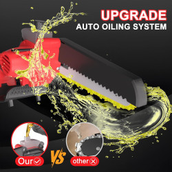 Mini motosierra de mano | Con autolubricado y carga rapida