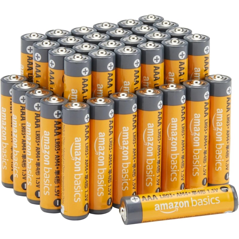 Amazon Basics 36 Baterías alcalinas de alto rendimiento de Pack AAA