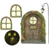 Decoracion de puerta y ventanas de hadas | Decoracion de fantasia para jardin o exteriores