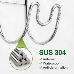 Soporte de manguera de jardín | Para pared y resistente para extensiones de manguera