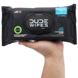 DUDE - Toallitas desechables en inodoro