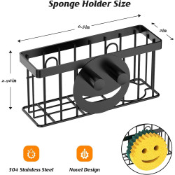 Soporte de esponjas | Soporte de esponjas y jabones para pared de baño