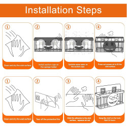 Soporte de esponjas | Soporte de esponjas y jabones para pared de baño