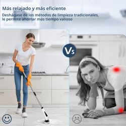 Limpiador eléctrico giratorio | Con 3 tamaños ajustables