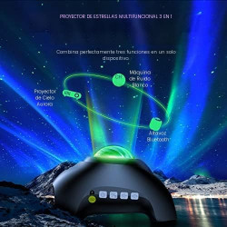 Northern Galaxy Light Aurora Proyector | Proyector de galaxia para dormitorios o fiestas