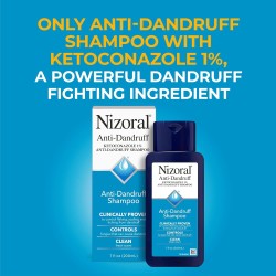 Nizoral  Champú anticaspa, básico, fresco, 7 onzas fluidas