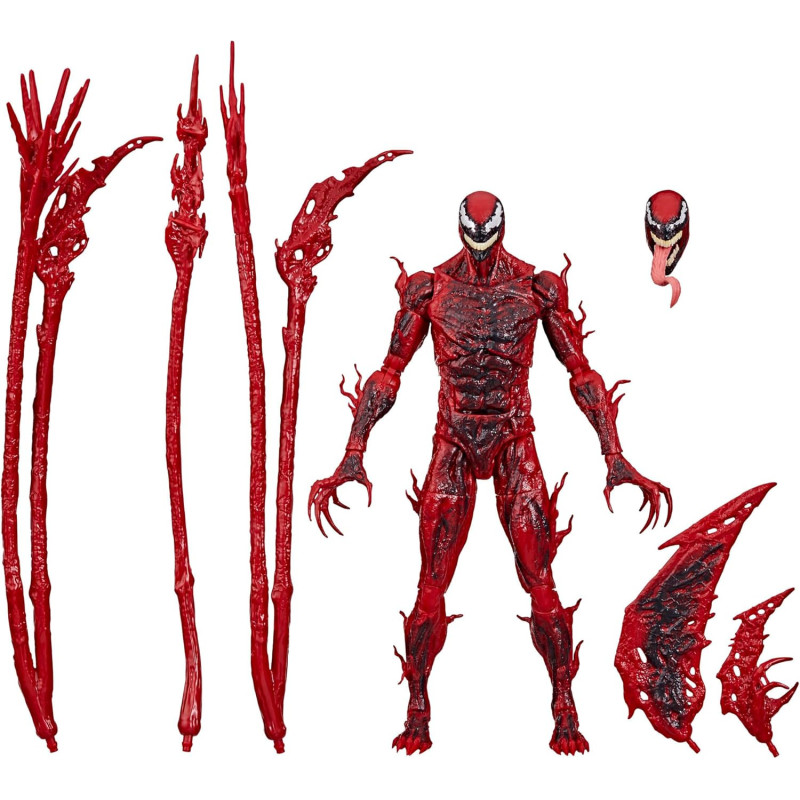 Marvel Legends Series Carnage | Figura articulada de Carnage con accesorios