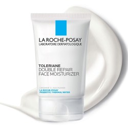 Crema hidratante facial de doble reparación, crema hidratante diaria con ceramidas y niacinamida para todo tipo de pie