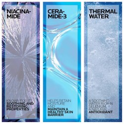 Crema hidratante facial de doble reparación, crema hidratante diaria con ceramidas y niacinamida para todo tipo de pie