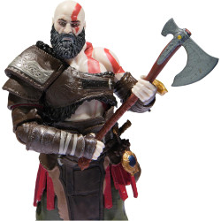 PlayStation God of War Ragnarök - Figura de acción de Kratos | Fiugra articulada de kratos con accesorios incluidos