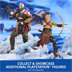 PlayStation God of War Ragnarök - Figura de acción de Kratos | Fiugra articulada de kratos con accesorios incluidos