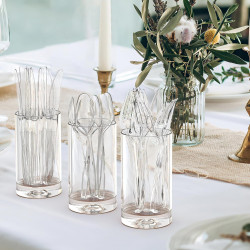 Cubiertos de plástico | Cubiertos de plastico resistente y desechable para fiestas o viajes