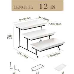 MALACASA Bandejas de servir | Resistente y estable para todo tipo de comida