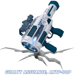 Pistola de burbujas automática Gatling | Perfecta para fiestas de cumpleaños