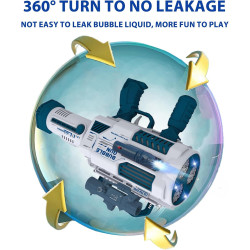 Pistola de burbujas automática Gatling | Perfecta para fiestas de cumpleaños