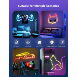 tira de luces LED de neón inteligentes Govee RGBIC