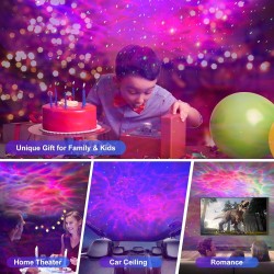 Proyector de galaxia OVNI, luces LED | Cambia la atmosfera de tu habitacion