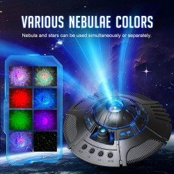 Proyector de galaxia OVNI, luces LED | Cambia la atmosfera de tu habitacion