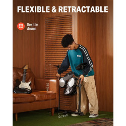 Donner DED-80 - Juego de batería electrónica | Con app gratuita de lecciones melodicas