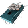 Kalimba | Piano de pulgar de 17 teclas echo de madera