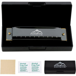 EastRock Blues - Armónica | Armonica de 10 agujeros profesional para principiantes