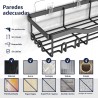 Organizador de ducha adhesivo paquete de 7, estantes de baño de acero inoxidable