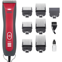 KONG Kit de aseo para perros | Con 3 velocidades y 6 peines guias