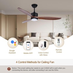 Ovlaim Ventiladores de techo | Con luces y control