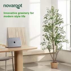Árbol de olivo artificial para interiores