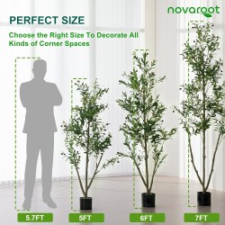 Árbol de olivo artificial para interiores