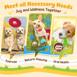 KIPRITII Paquete de 25 juguetes para cachorros | Kit de todo tipo de juguetes para mascotas pequeñas