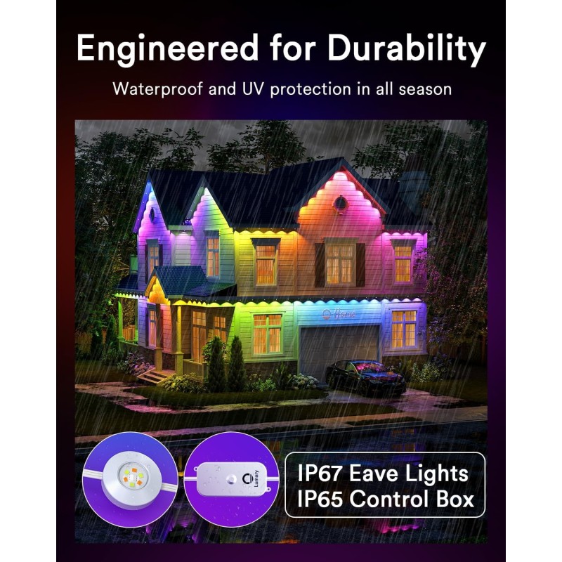 Lumary Luces permanentes para exteriores | Inteligentes y eficientes
