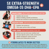 Bernie's OMG! Omegas masticables para perros | Masticables de Omega 3 para perros sabor salmon