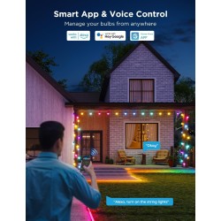 Govee Tira de luces inteligentes para exteriores | Sincronizacion con musica y resistencia exterior