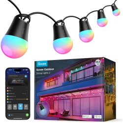 Govee Tira de luces inteligentes para exteriores | Sincronizacion con musica y resistencia exterior