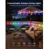 Govee Tira de luces inteligentes para exteriores | Sincronizacion con musica y resistencia exterior