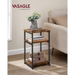 VASAGLE mesita de noche alta para sala de estar