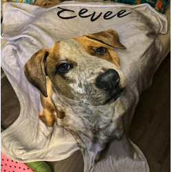 Pamaheart Mantas personalizadas con cara de perro | Manta personalizable con la cara de tu mascota